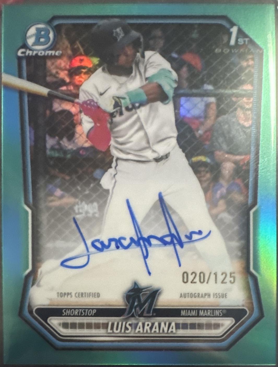 Luis Arana [Aqua Refractor] #CPA-LA