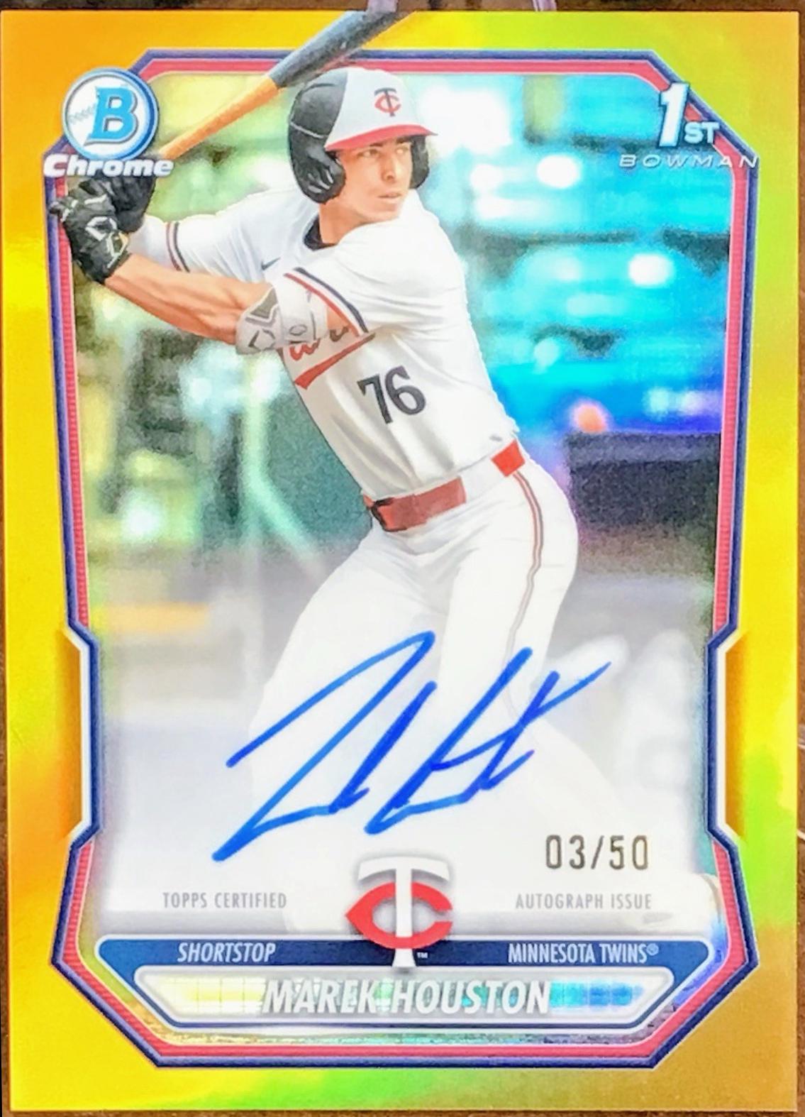 Marek Houston [Gold Refractor] #CPA-MHO
