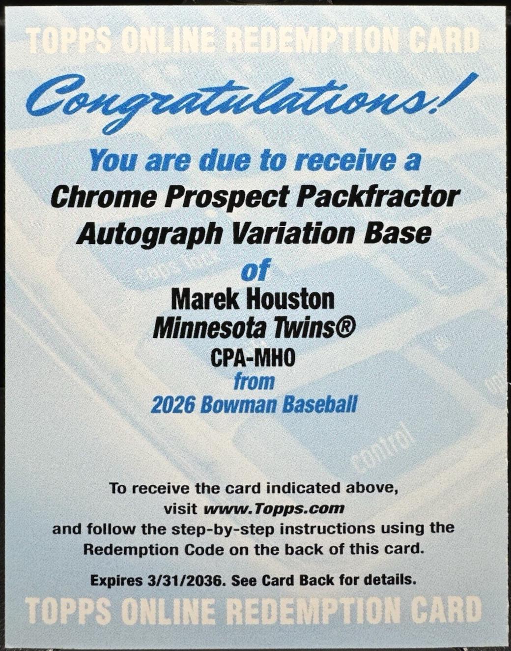 Marek Houston [Packfractor] #CPA-MHO