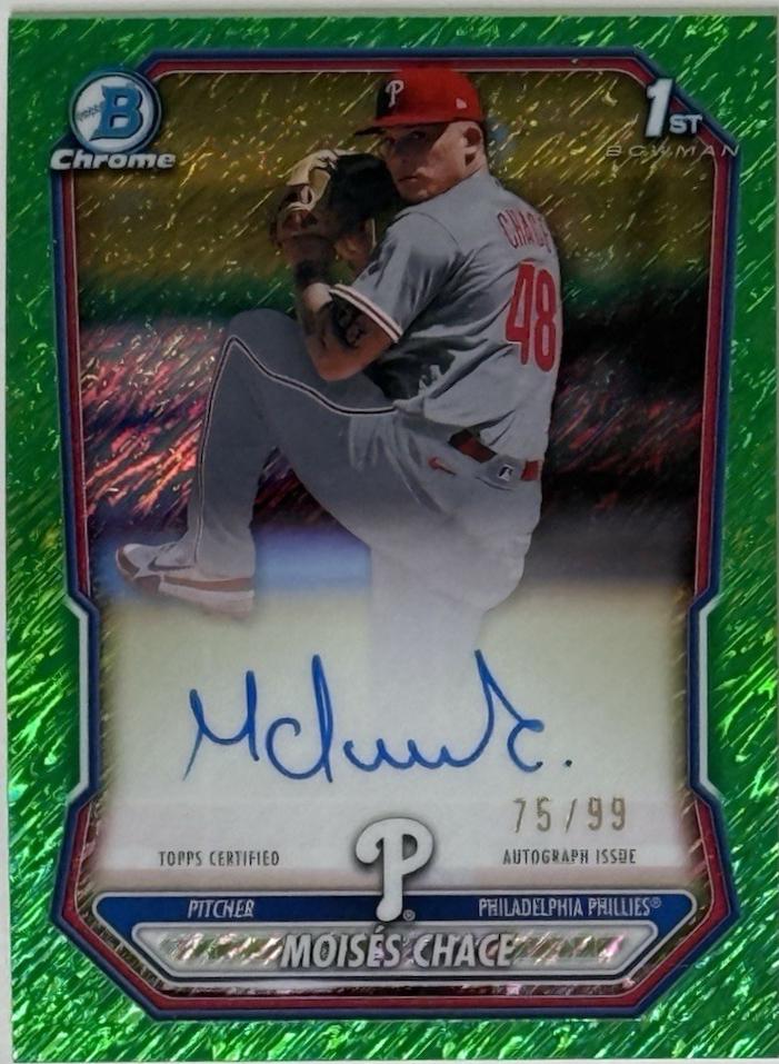 Moises Chace [Green Shimmer Refractor] #CPA-MCH