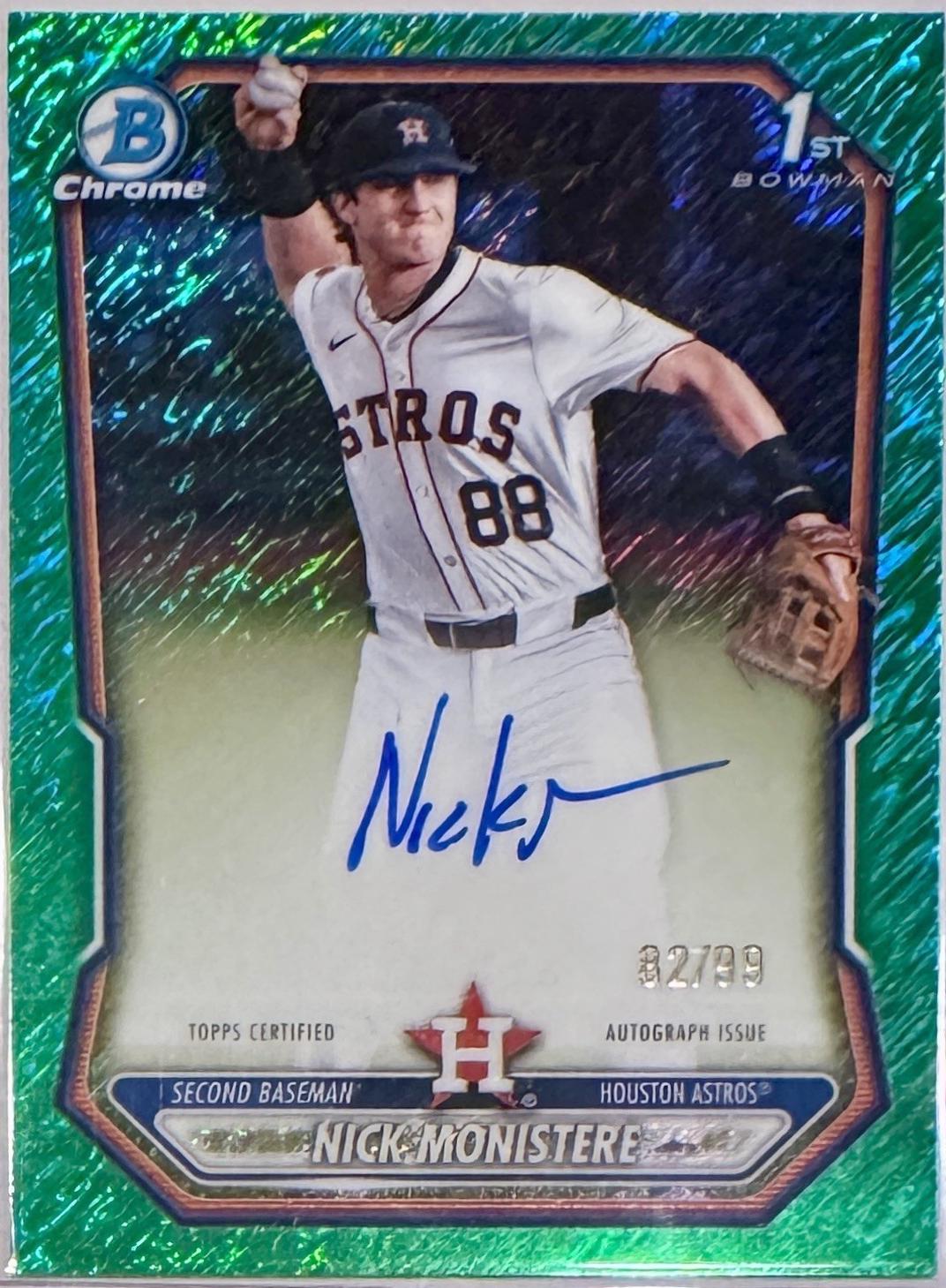 Nick Monistere [Green Shimmer Refractor] #CPA-NM