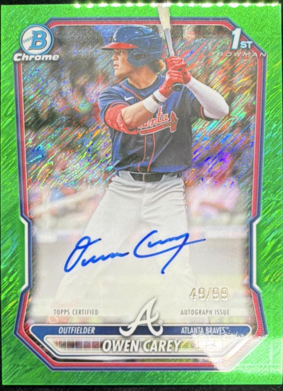Owen Carey [Green Shimmer Refractor] #CPA-OC