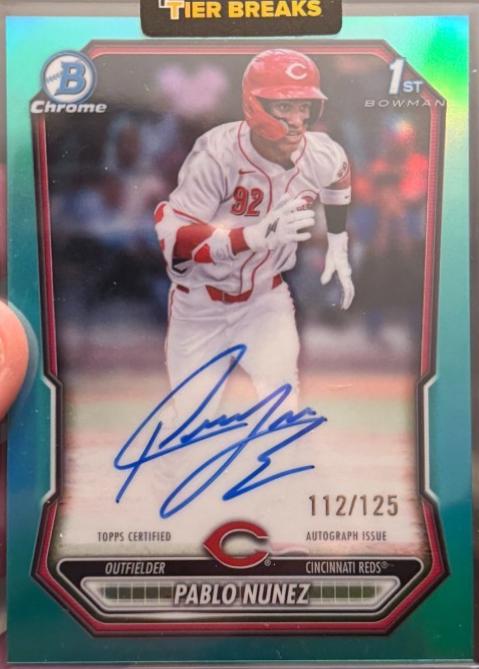 Pablo Nunez [Aqua Refractor] #CPA-PN