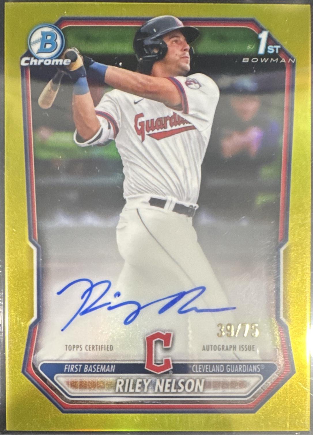 Riley Nelson [Gold Refractor] #CPA-RN
