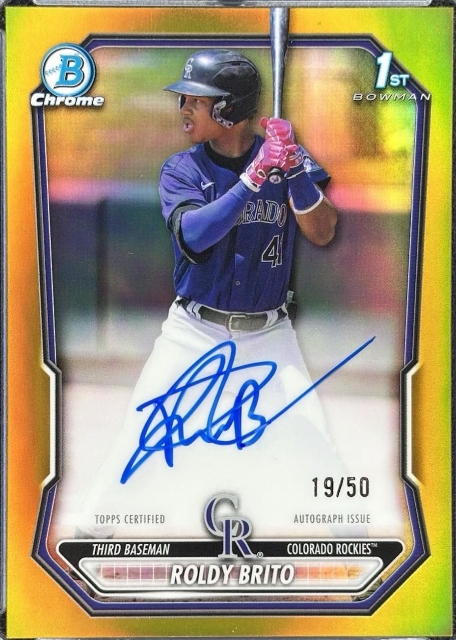 Roldy Brito [Gold Refractor] #CPA-RB