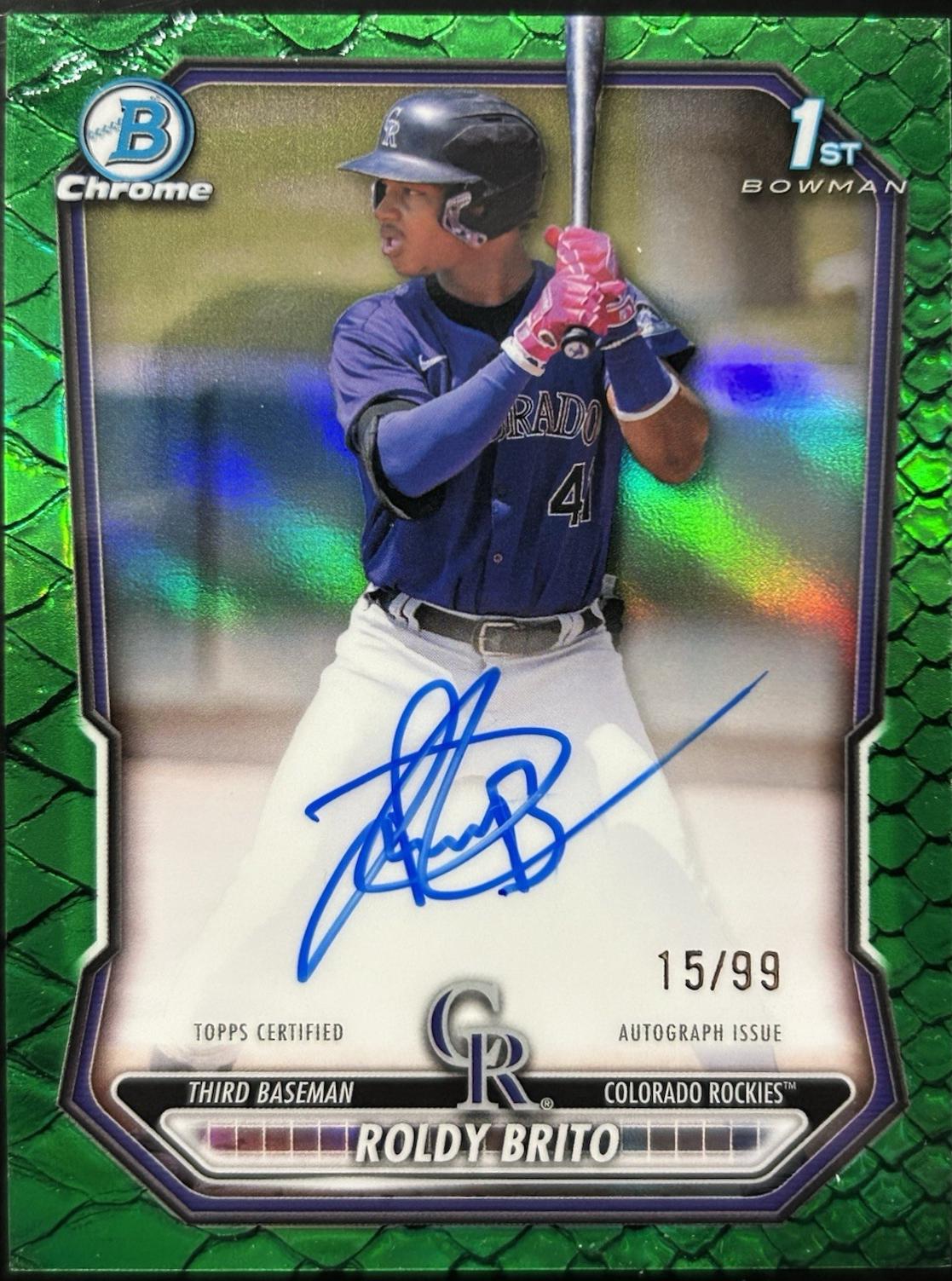 Roldy Brito [Green Reptilian Refractor] #CPA-RB