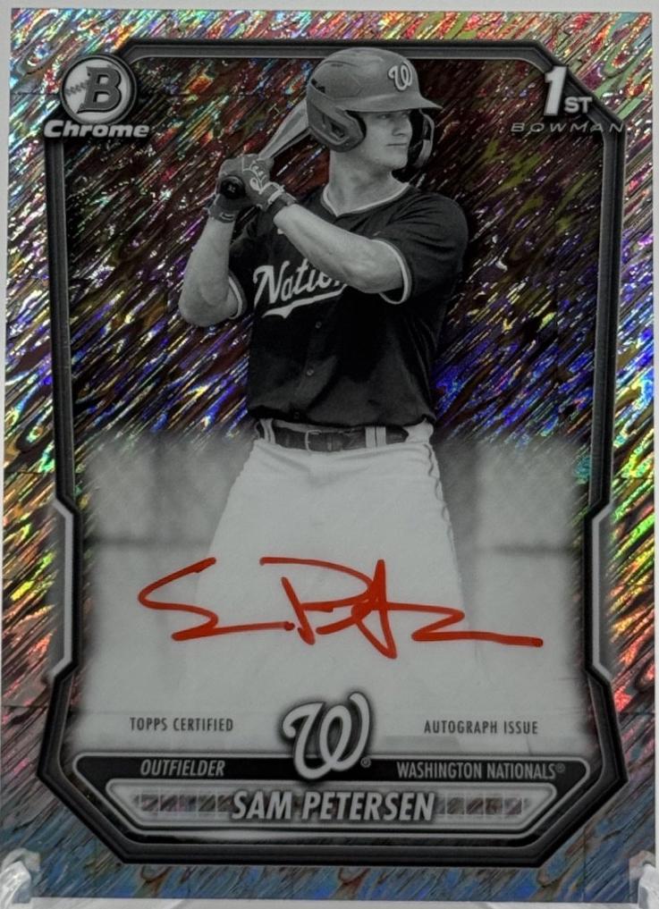 Sam Petersen [Black White Shimmer Refractor] #CPA-SP