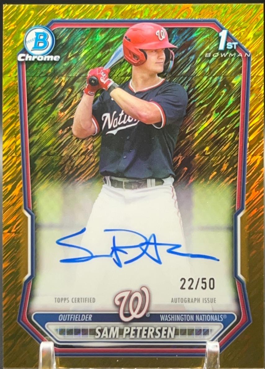 Sam Petersen [Gold Shimmer Refractor] #CPA-SP