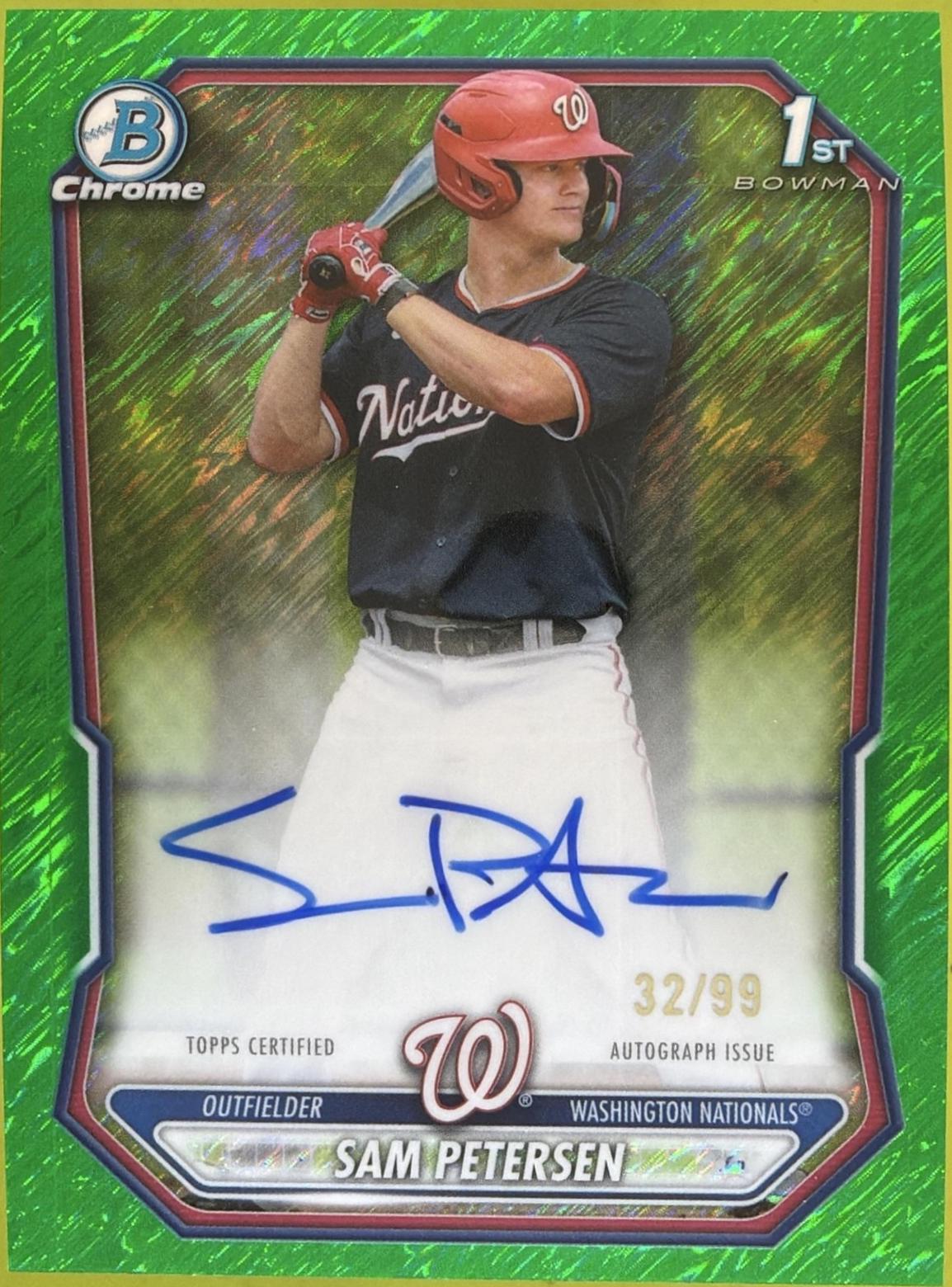 Sam Petersen [Green Shimmer Refractor] #CPA-SP