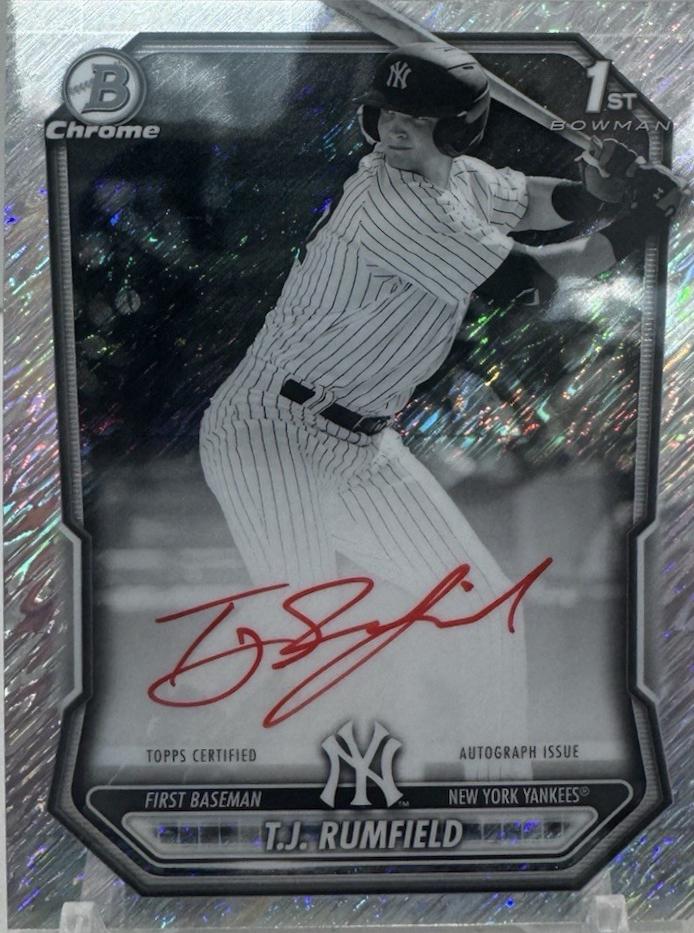 T.J. Rumfield [Black White Shimmer Refractor] #CPA-TR
