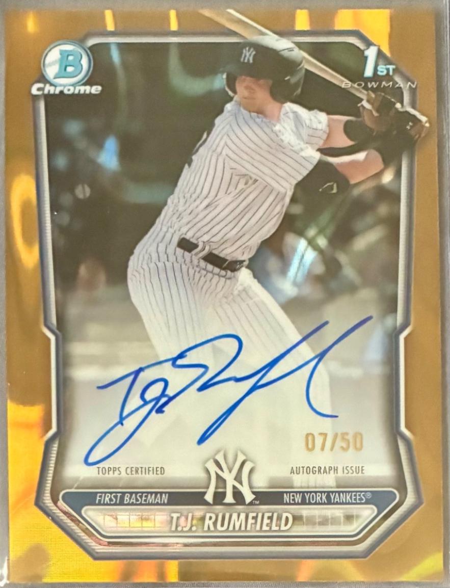 T.J. Rumfield [Gold Lava Refractor] #CPA-TR