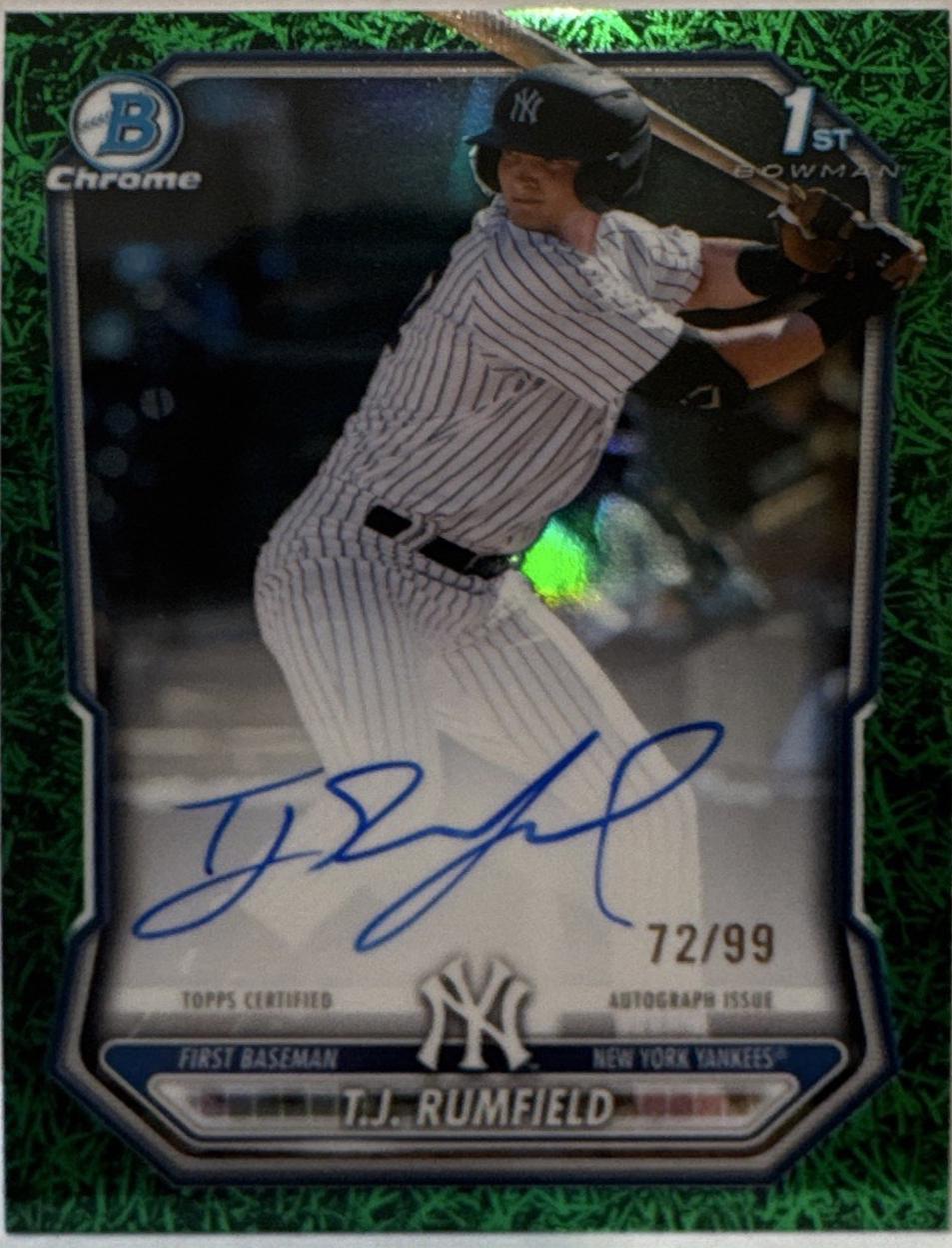 T.J. Rumfield [Green Grass Refractor] #CPA-TR