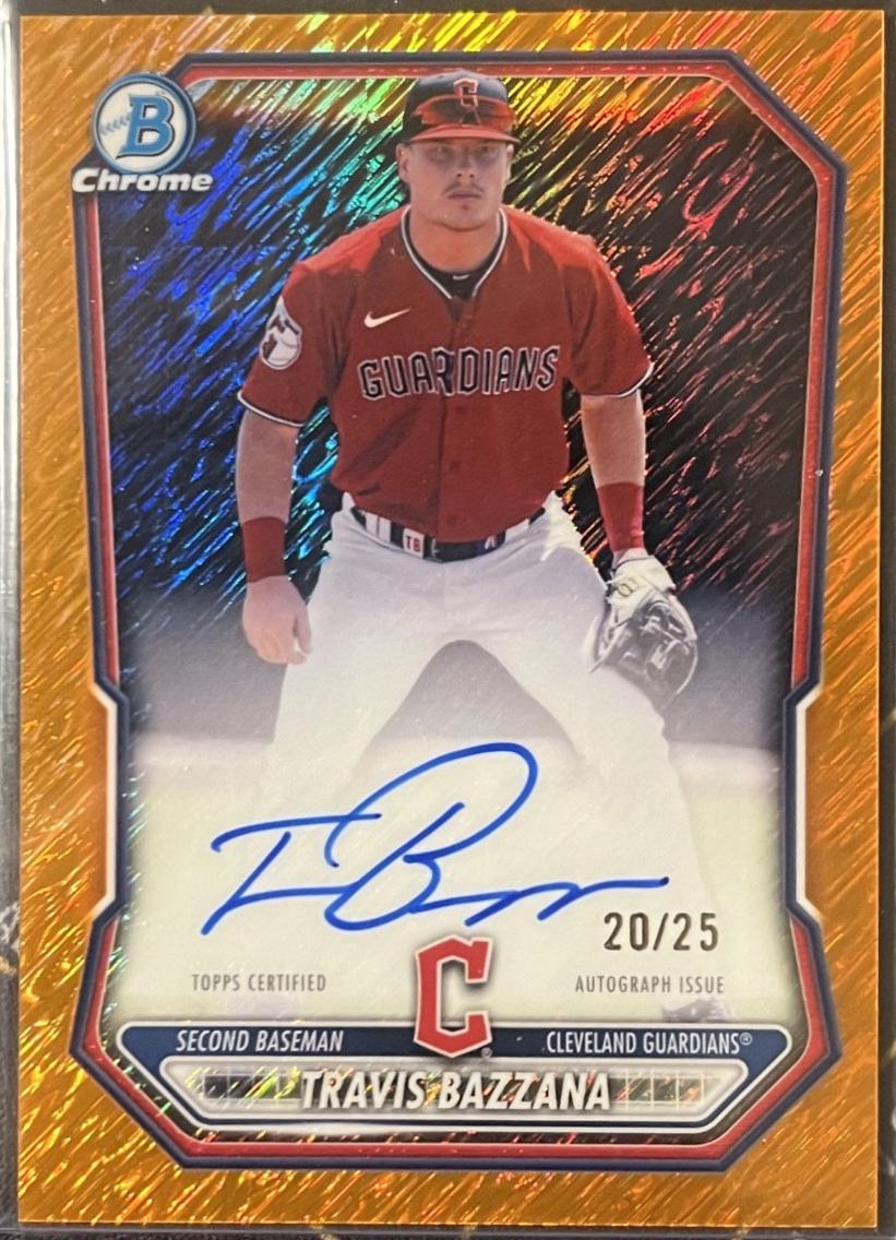 Travis Bazzana [Orange Shimmer Refractor] #CPA-TB