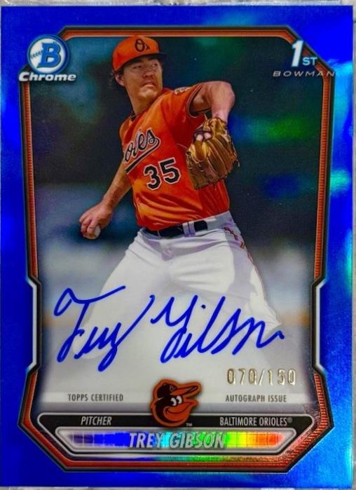 Trey Gibson [Blue Refractor] #CPA-TGI
