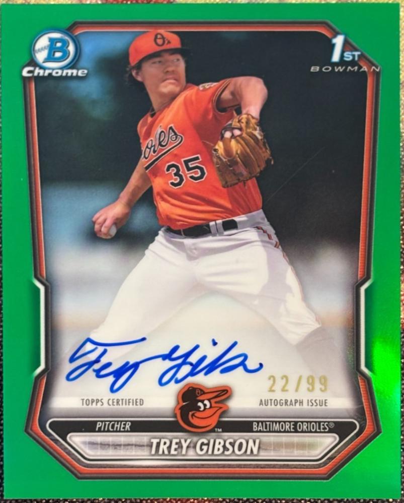 Trey Gibson [Green Refractor] #CPA-TGI