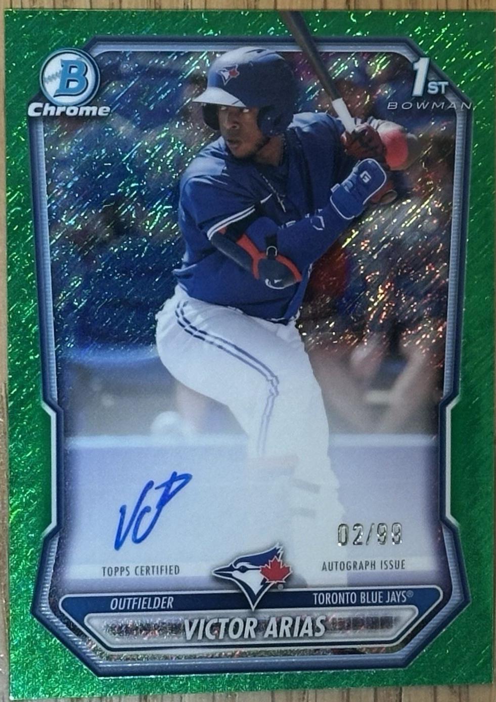 Victor Arias [Green Shimmer Refractor] #CPA-VA