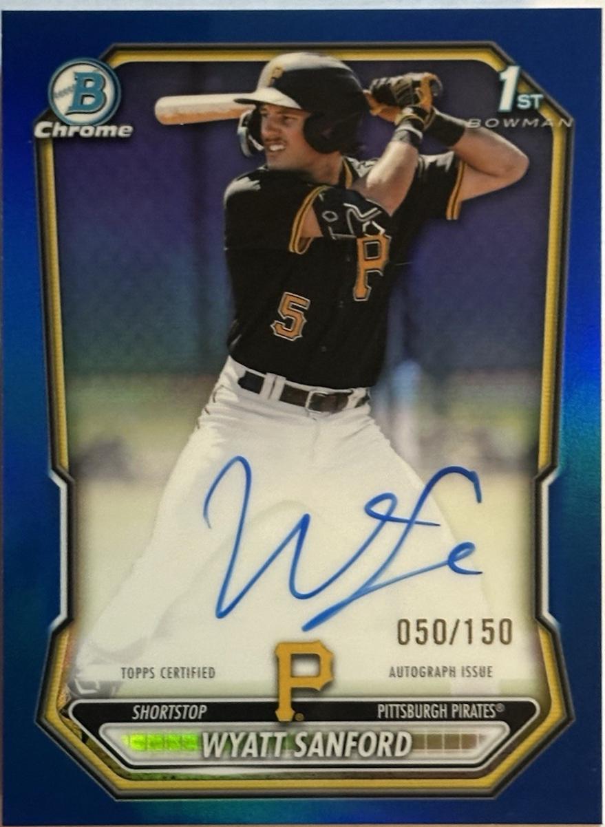 Wyatt Sanford [Blue Refractor] #CPA-WS