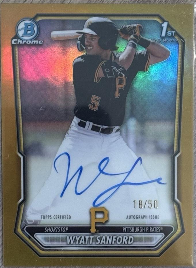 Wyatt Sanford [Gold Refractor] #CPA-WS