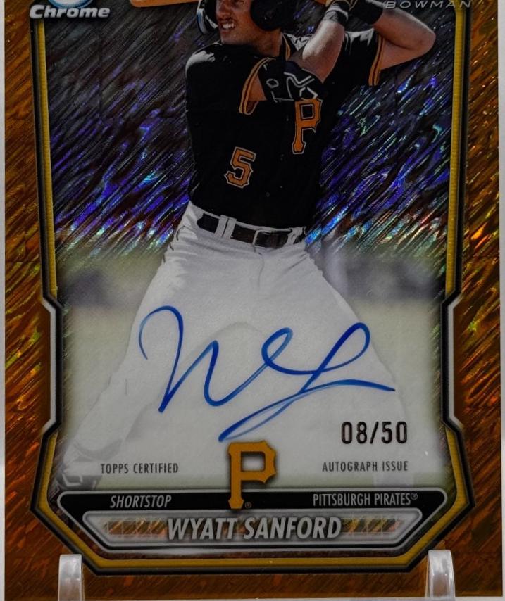 Wyatt Sanford [Gold Shimmer Refractor] #CPA-WS