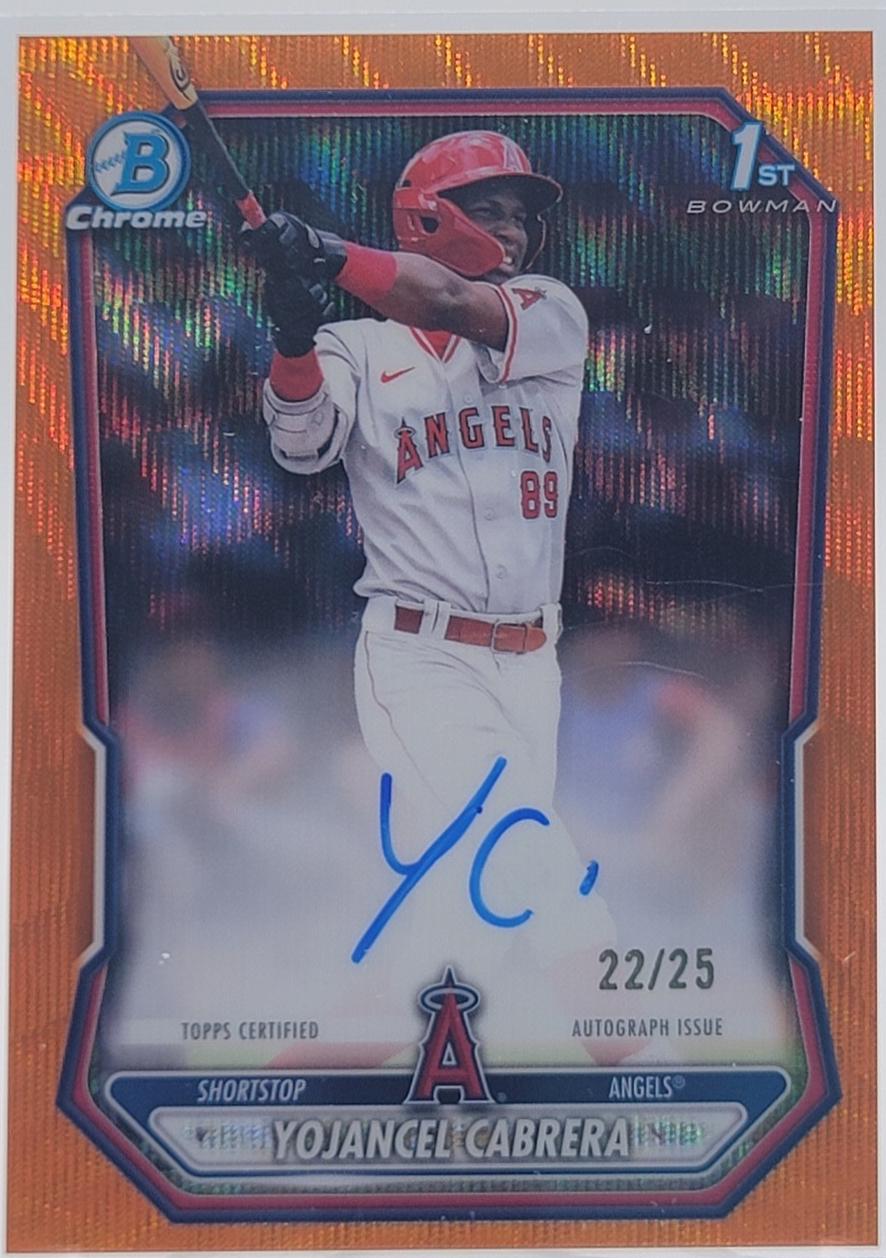 Yojancel Cabrera [Orange Wave Refractor] #CPA-YCA