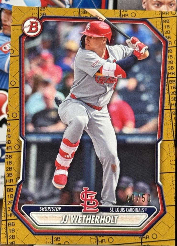 JJ Wetherholt [Gold Border] #BP-115
