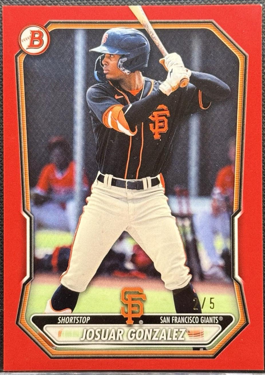 Josuar Gonzalez [Red Border] #BP-56