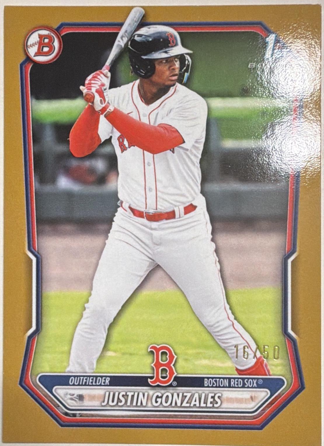 Justin Gonzales [Gold Border] #BP-141