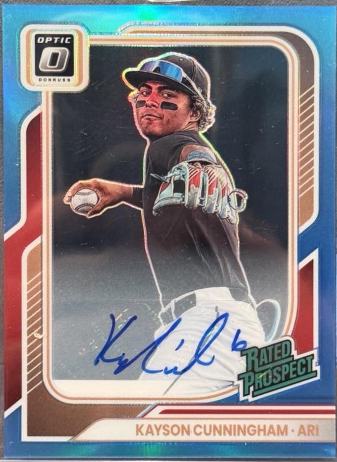 Kayson Cunningham [Carolina Blue Optic Signature] #116