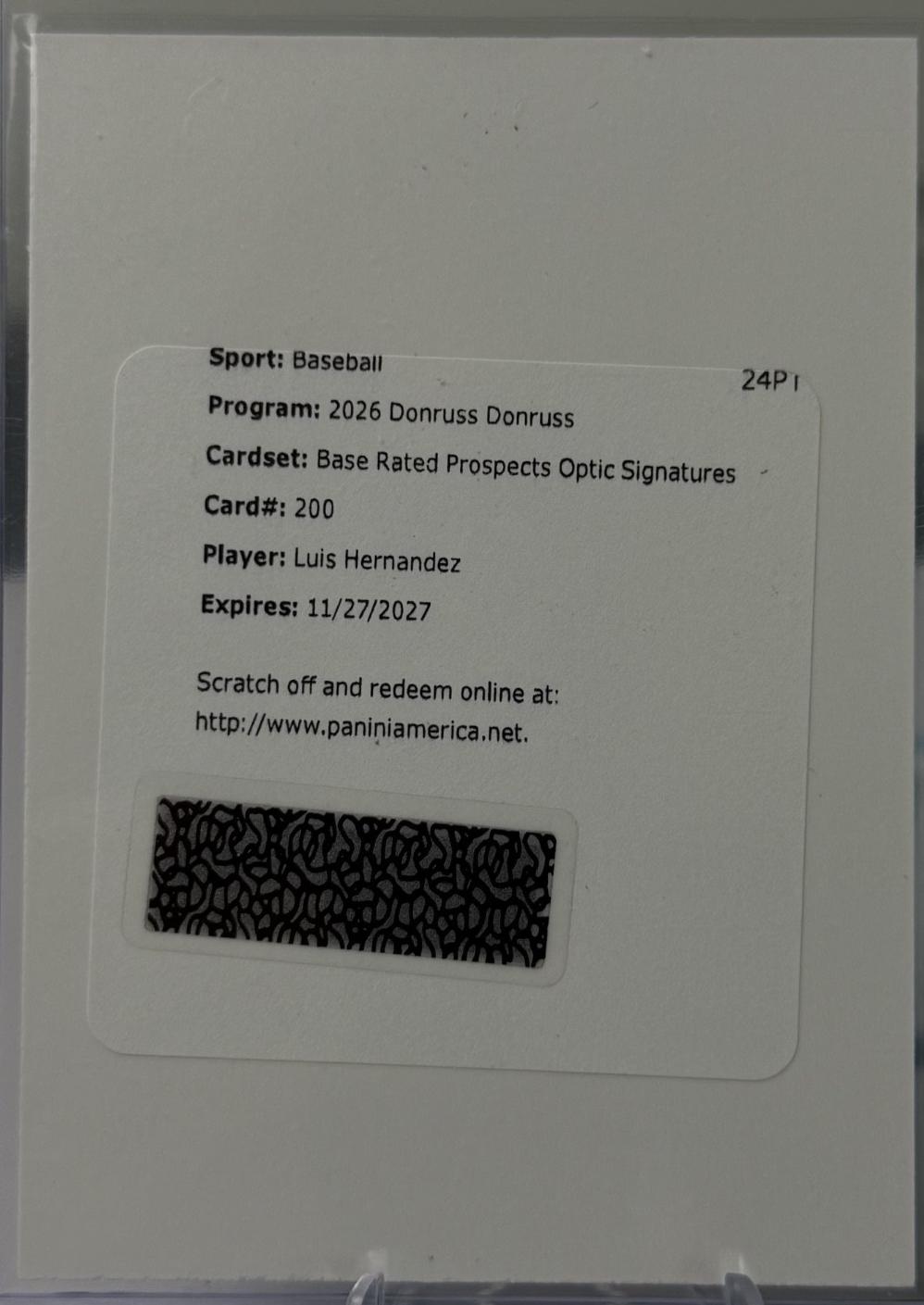 Luis Hernandez [Optic Signature] #200