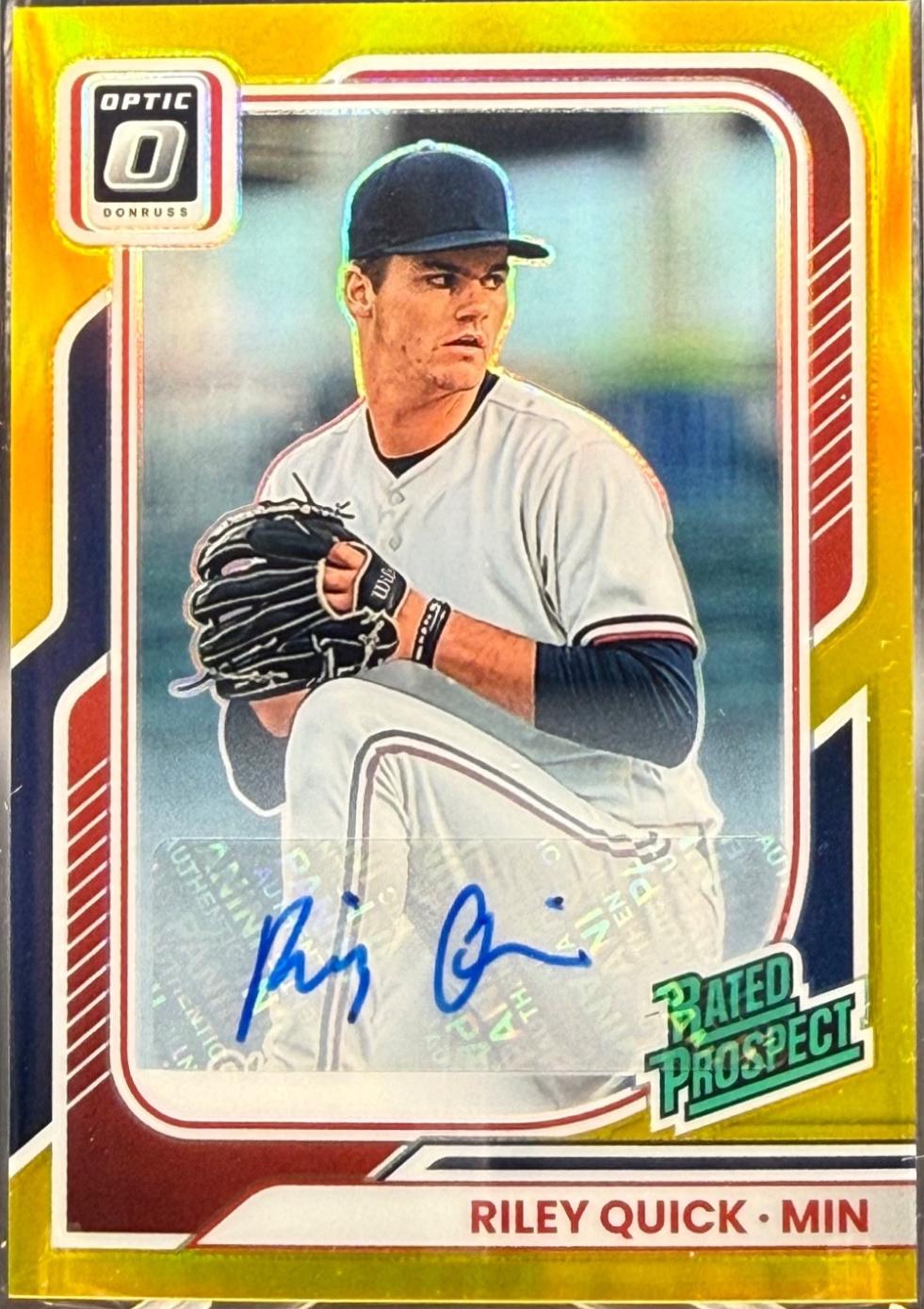Riley Quick [Gold Optic Signature] #175