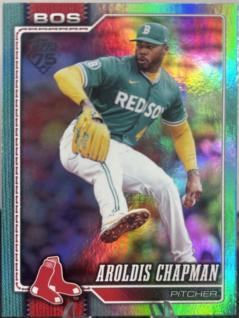Aroldis Chapman [Aqua Rainbow Foil] #656