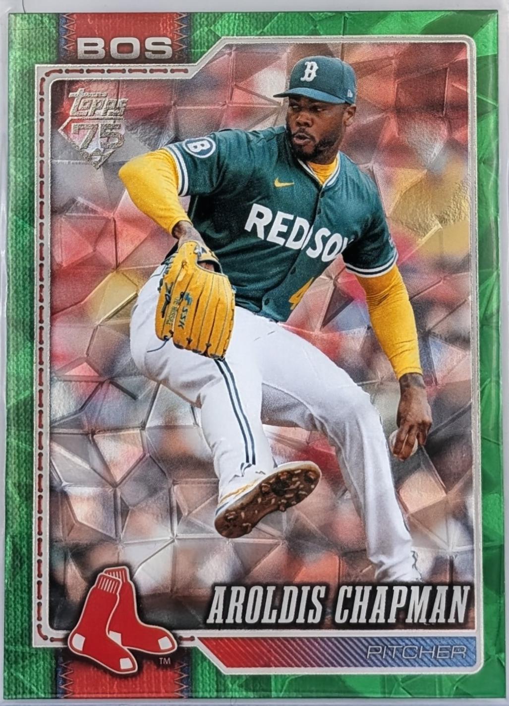 Aroldis Chapman [Green Diamante Foil] #656