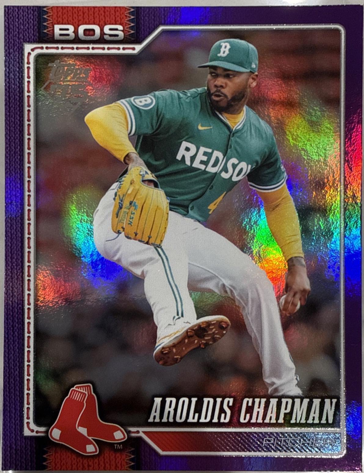 Aroldis Chapman [Purple Rainbow Foil] #656