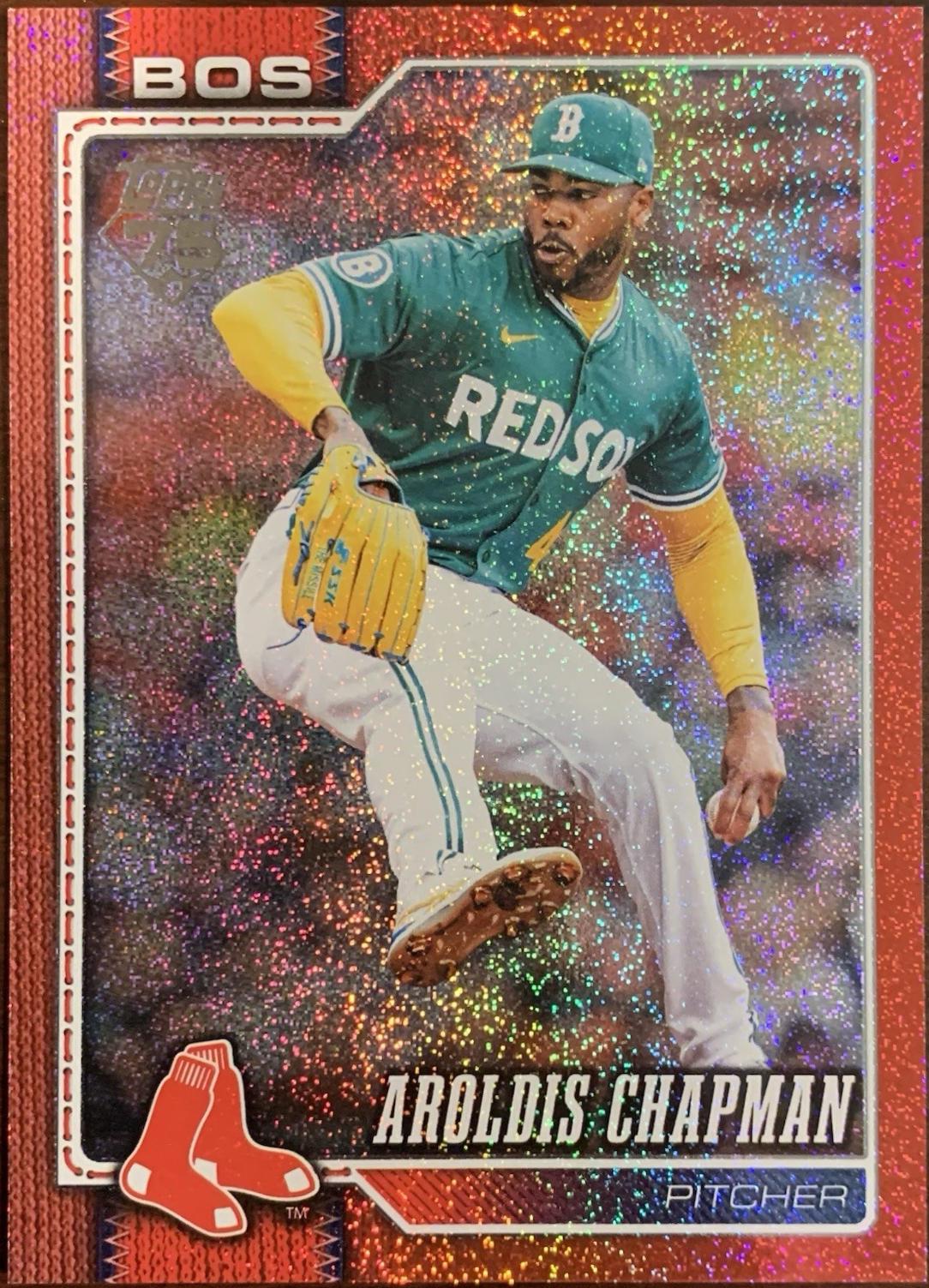 Aroldis Chapman [Sandglitter Red] #656