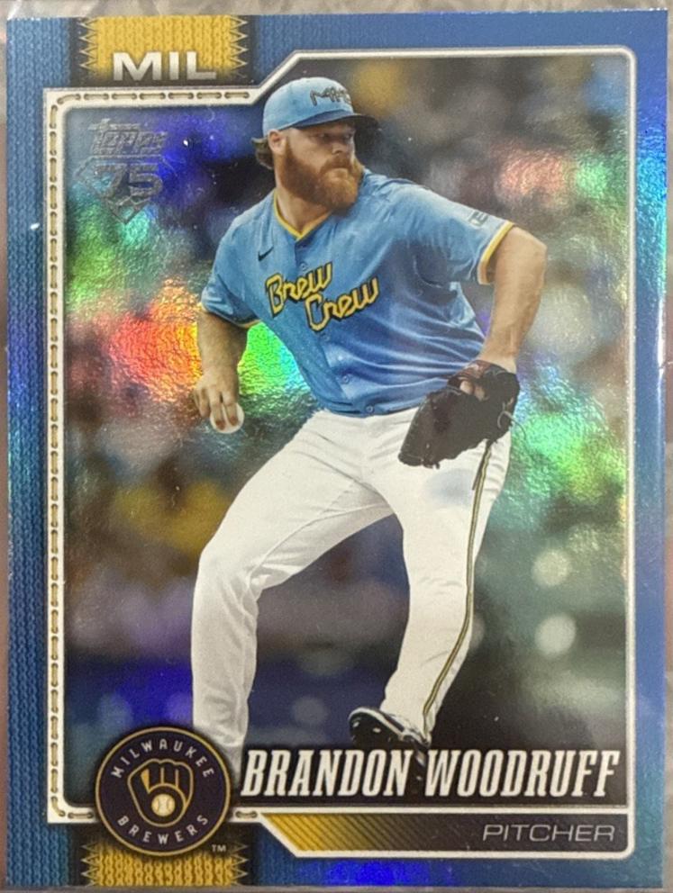 Brandon Woodruff [Blue Rainbow Foil] #518
