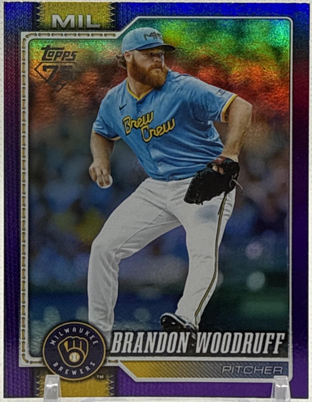 Brandon Woodruff [Purple Rainbow Foil] #518