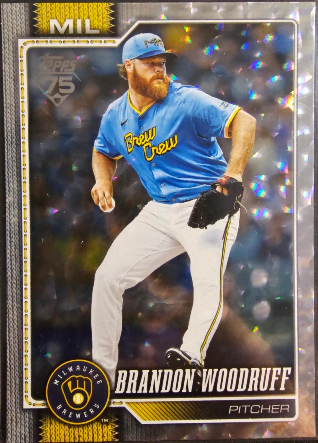 Brandon Woodruff [Silver Crackle Foil] #518