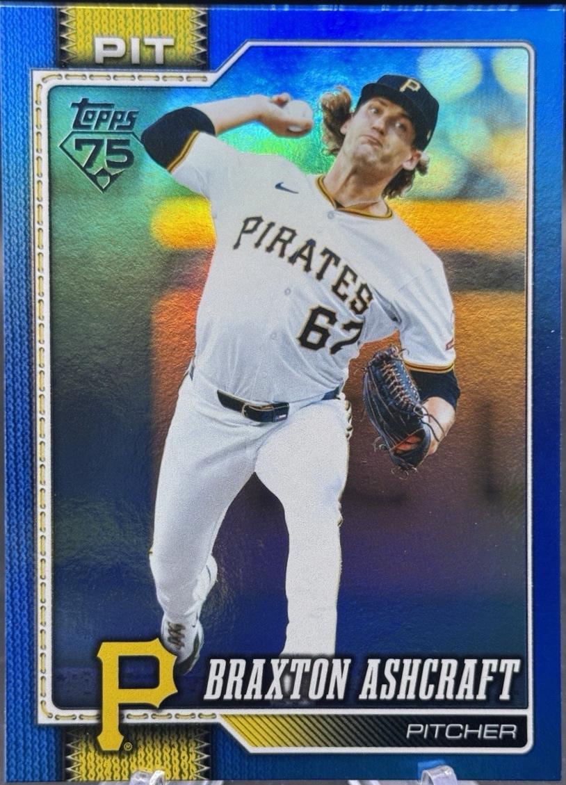 Braxton Ashcraft [Blue Rainbow Foil] #589
