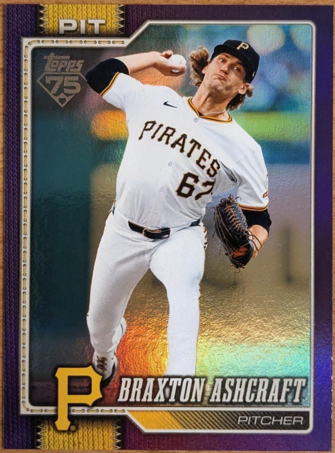 Braxton Ashcraft [Purple Rainbow Foil] #589