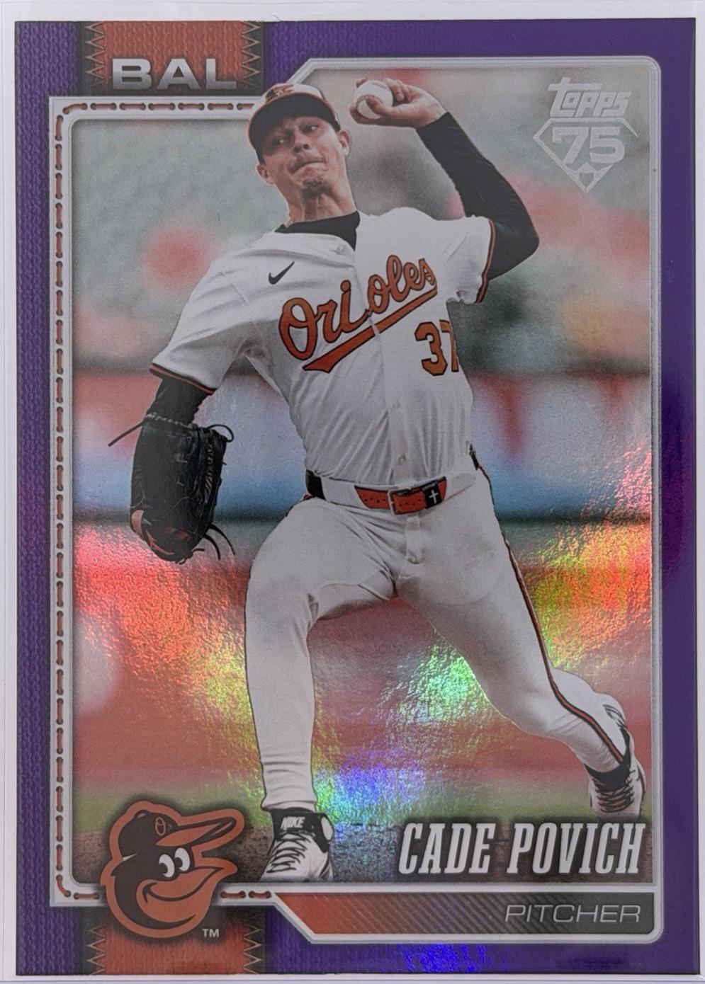 Cade Povich [Holo Foil Purple] #555