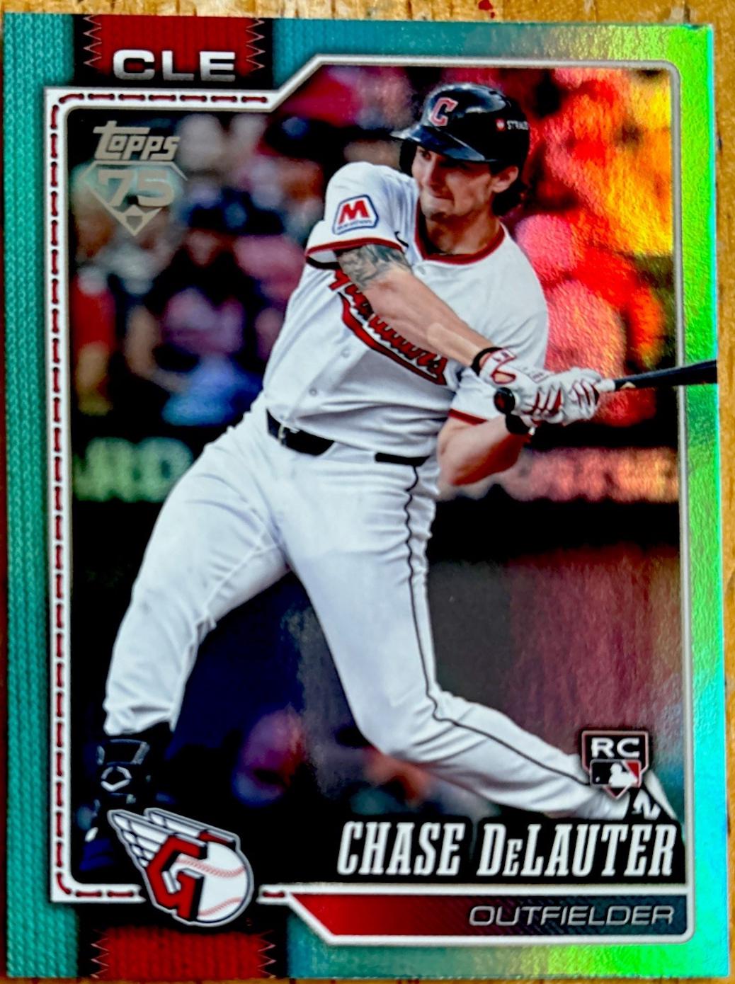 Chase DeLauter [Aqua Rainbow Foil] #458