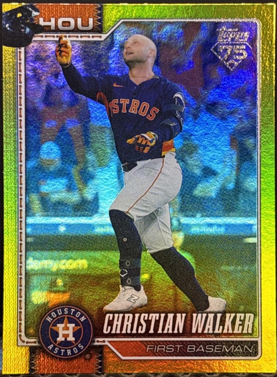 Christian Walker [Yellow Rainbow Foil] #495