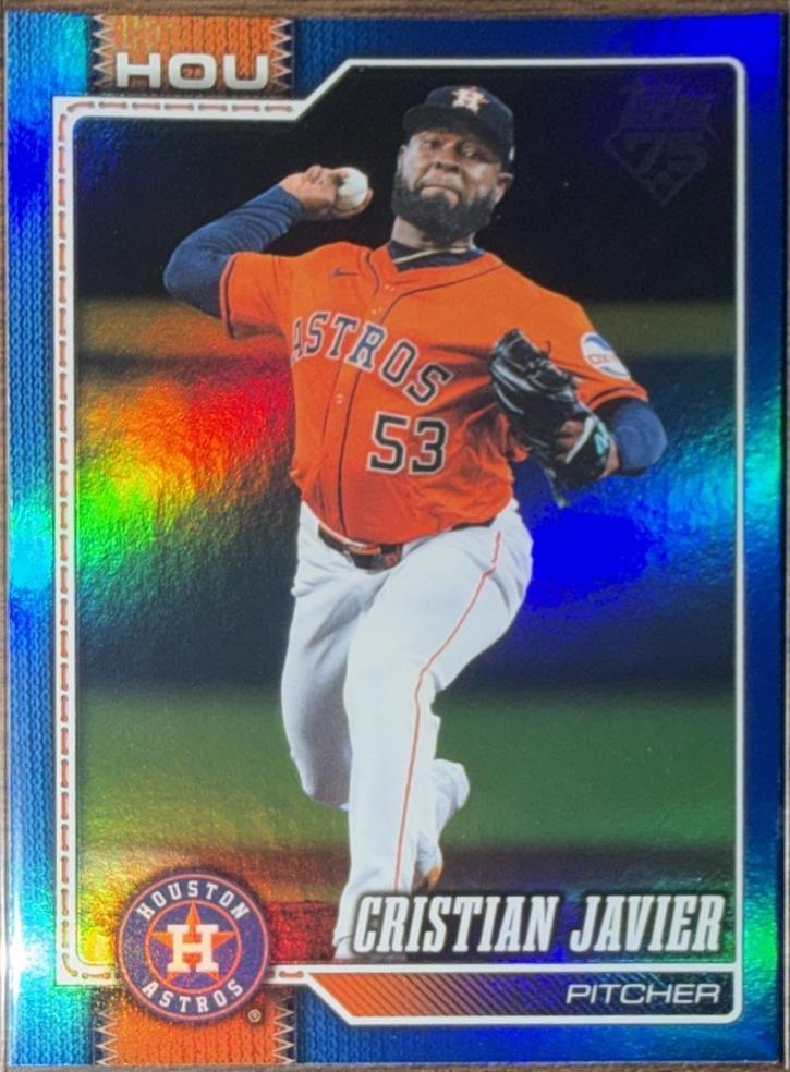 Cristian Javier [Blue Rainbow Foil] #599