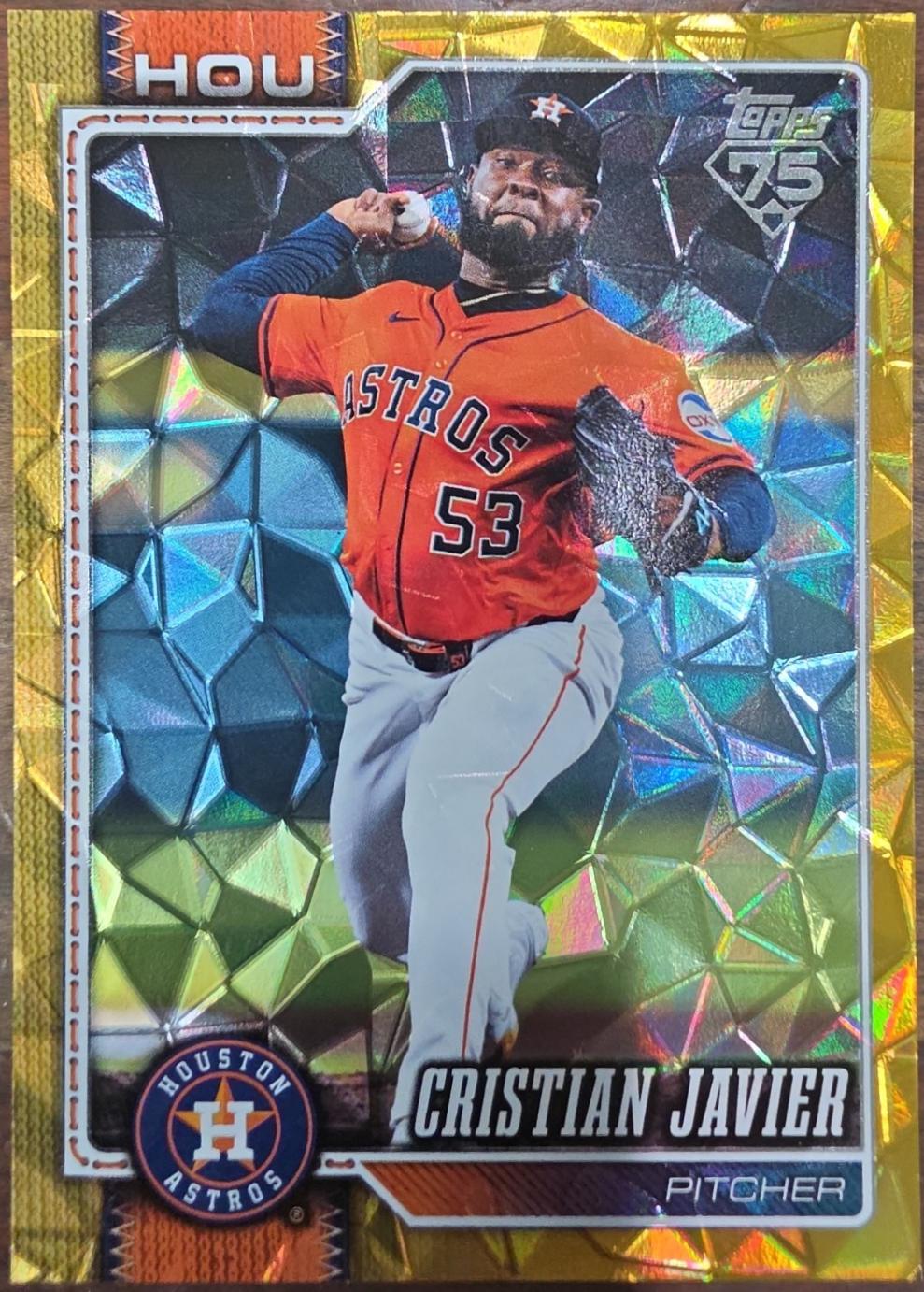 Cristian Javier [Gold Diamante Foil] #599
