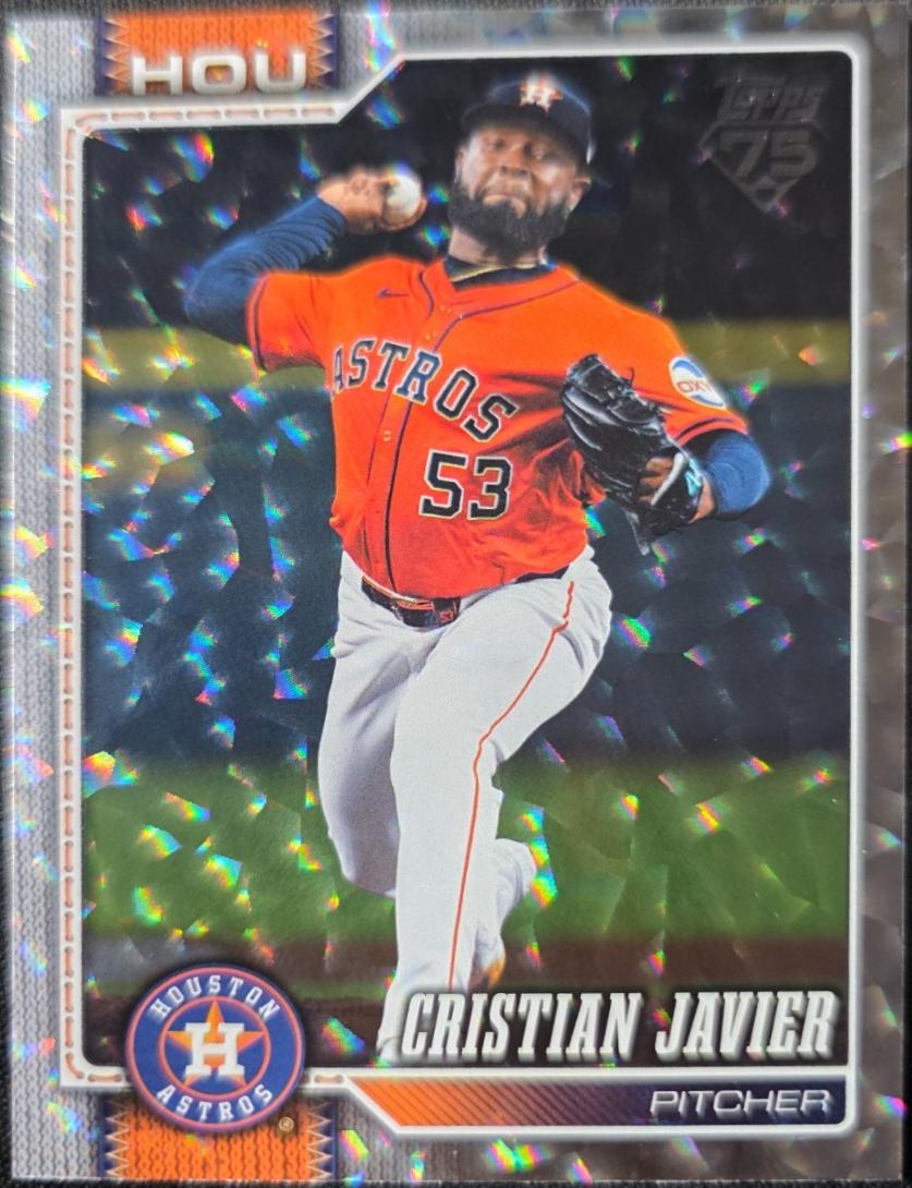 Cristian Javier [Silver Crackle Foil] #599