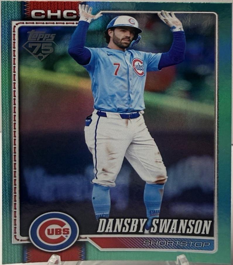 Dansby Swanson [Aqua Rainbow Foil] #550