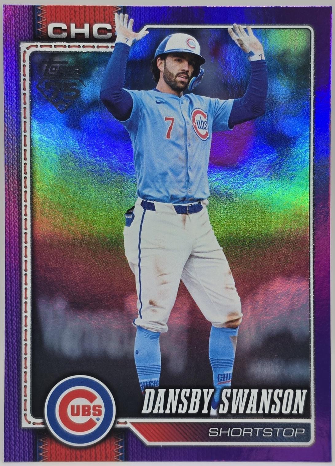 Dansby Swanson [Purple Rainbow Foil] #550
