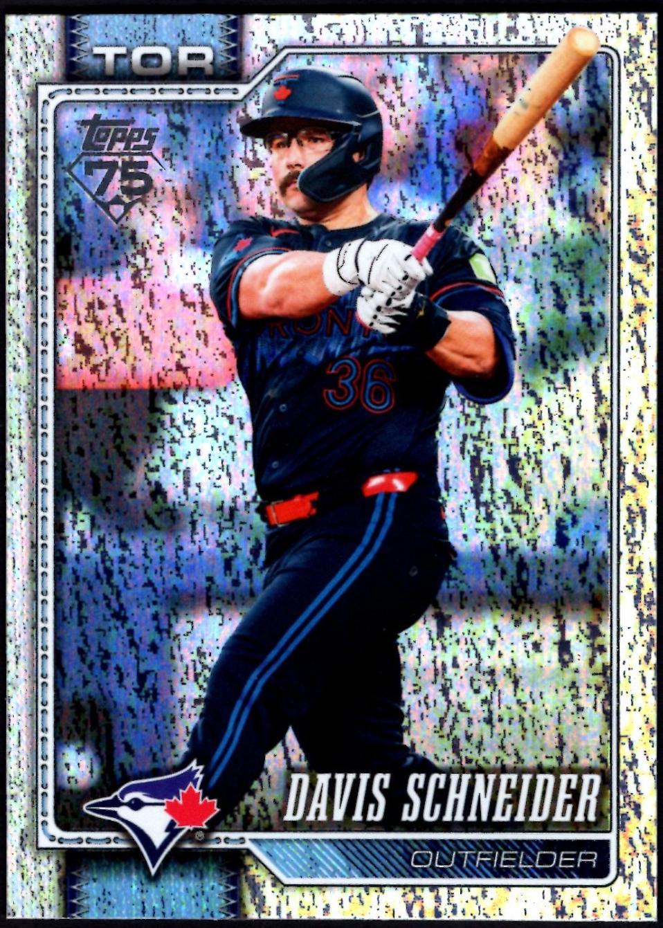 Davis Schneider [Silver Crackle Foil] #361