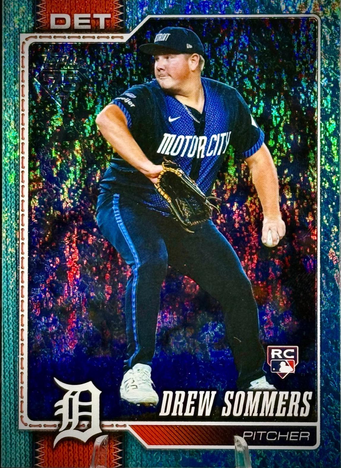 Drew Sommers [Holo Foil Aqua] #387