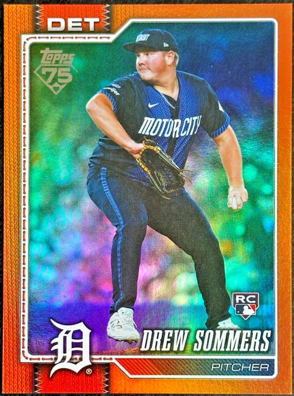 Drew Sommers [Orange Rainbow Foil] #387